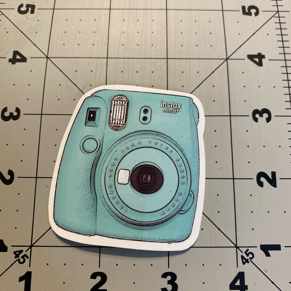 🌈20/$12🌈 Instax Mini 8 Blue Camera Sticker - Picture 2 of 3